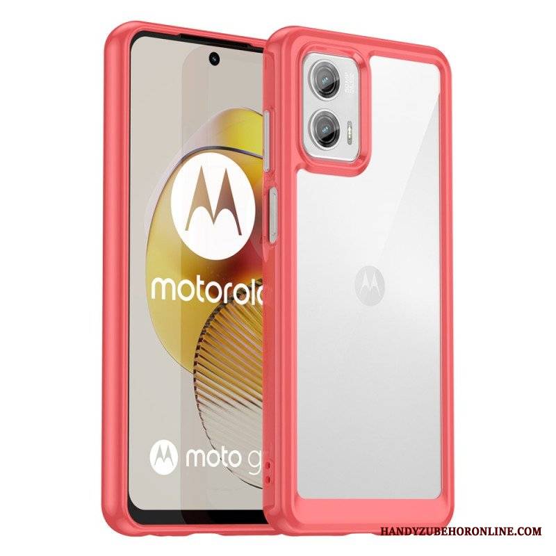 Etui do Moto G73 5G Przezroczysta Hybryda