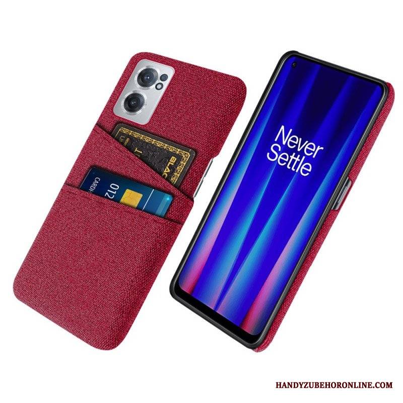 Etui do OnePlus Nord CE 2 5G Tkany Uchwyt Na Karty