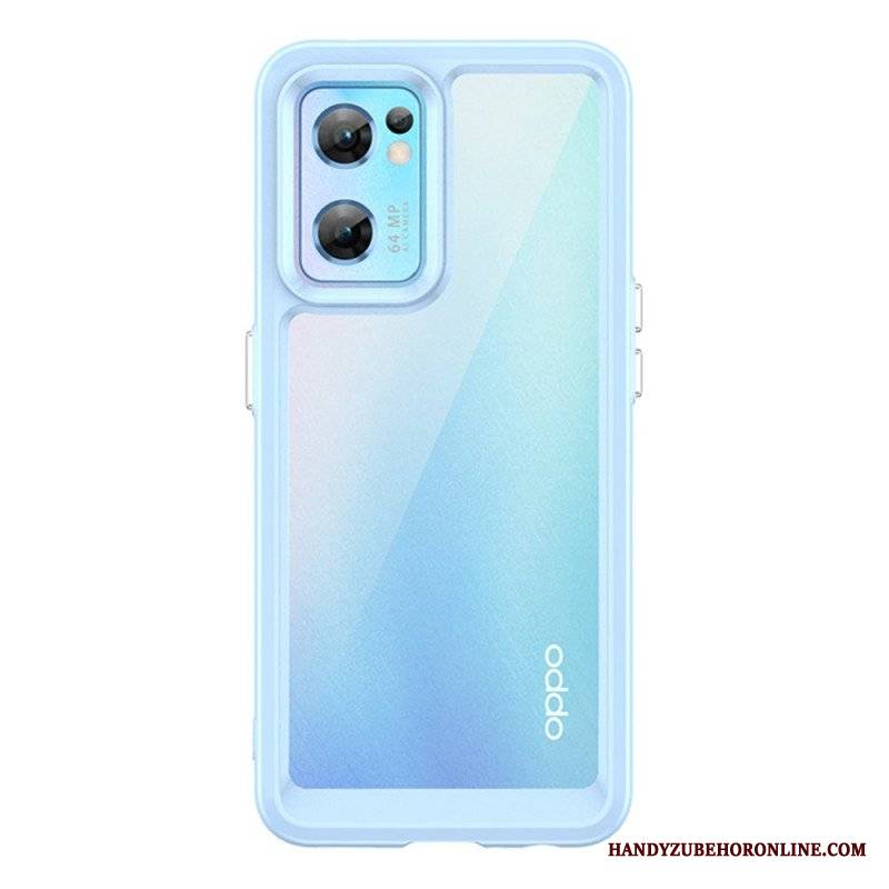 Etui do Oppo Find X5 Lite Hybrydowe Kolorowe Krawędzie