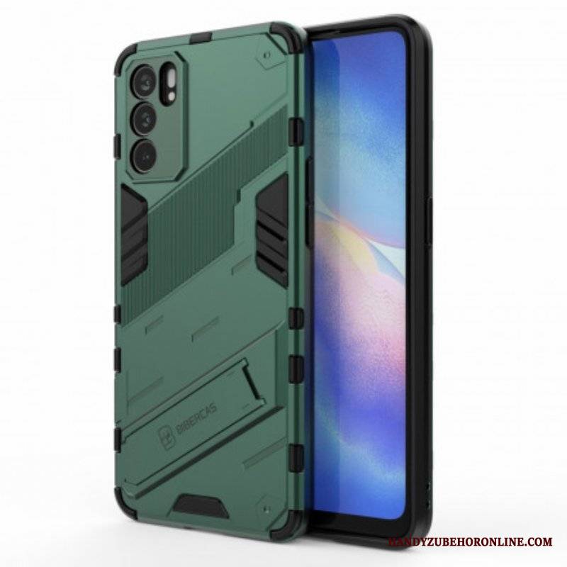 Etui do Oppo Reno 6 5G Zdejmowany Stojak W Dwóch Pozycjach Bez Użycia Rąk