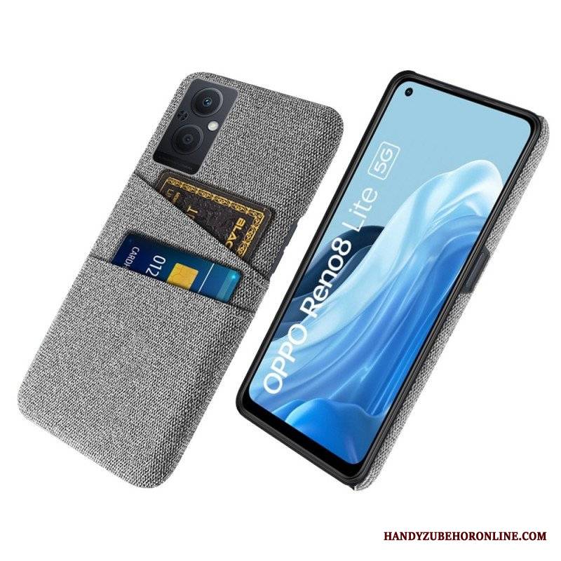 Etui do Oppo Reno 8 Lite Tkanina Na Karty