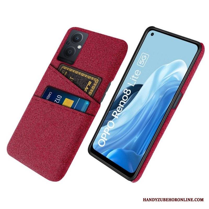 Etui do Oppo Reno 8 Lite Tkanina Na Karty