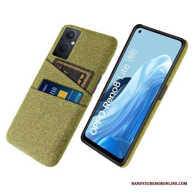 Etui do Oppo Reno 8 Lite Tkanina Na Karty