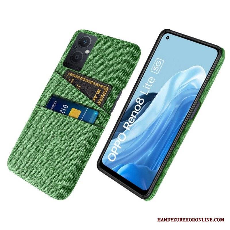 Etui do Oppo Reno 8 Lite Tkanina Na Karty