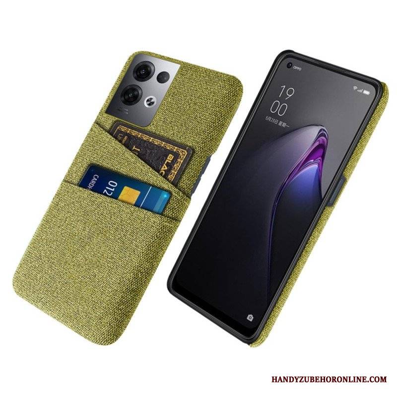 Etui do Oppo Reno 8 Pro Tkanina Na Karty