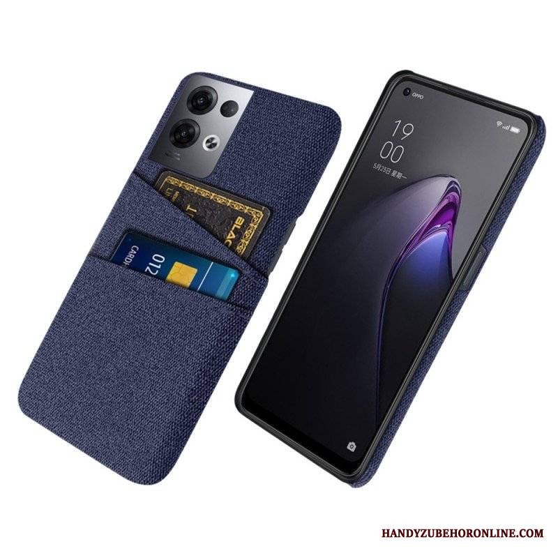 Etui do Oppo Reno 8 Pro Tkanina Na Karty