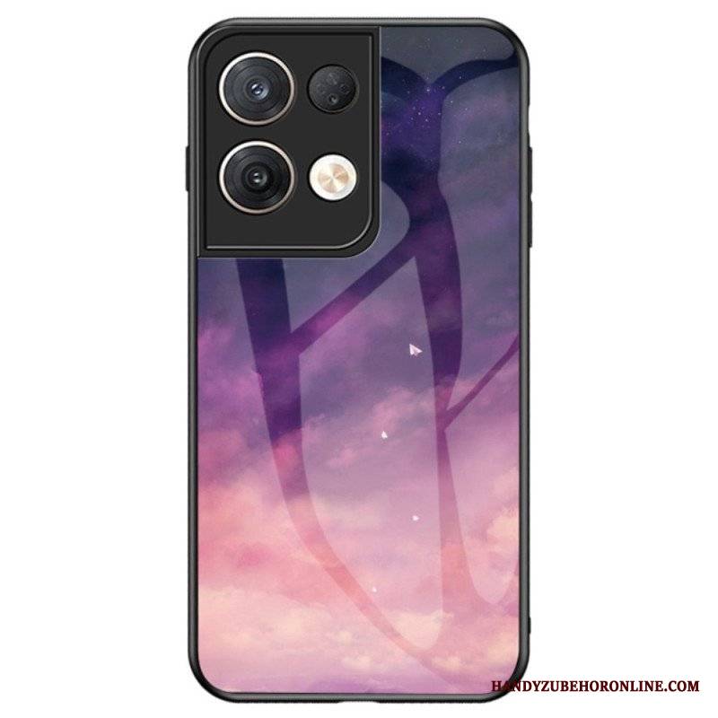 Etui do Oppo Reno 8 Pro Wzór Ze Szkła Hartowanego