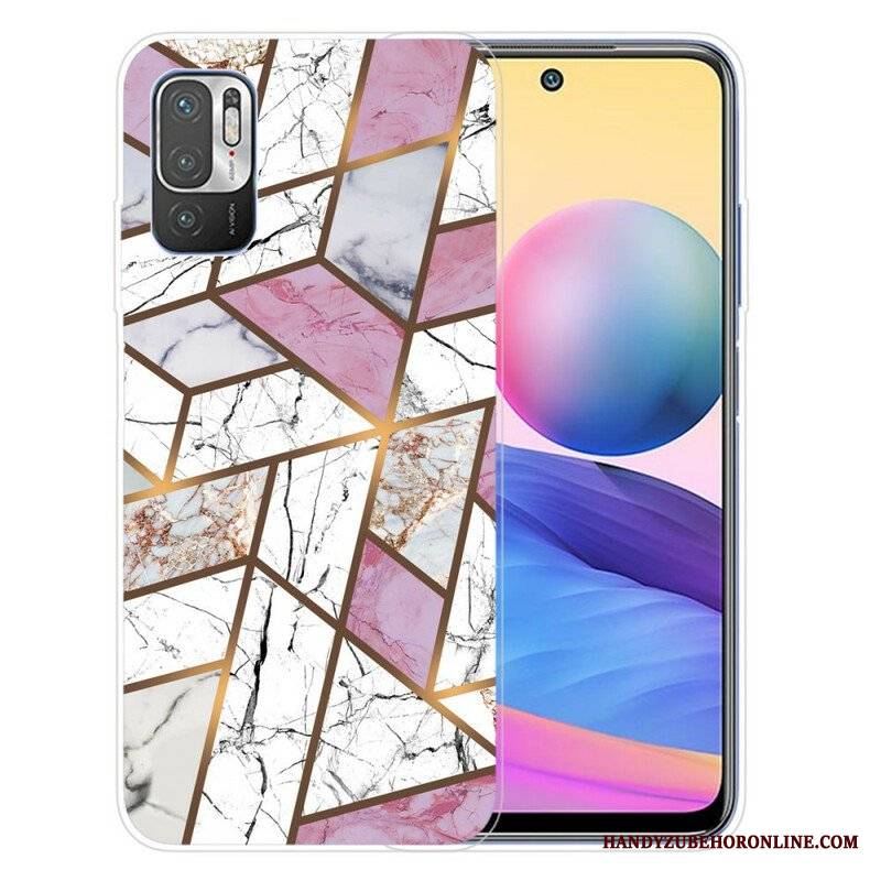 Etui do Poco M3 Pro 5G Geometryczny Marmur