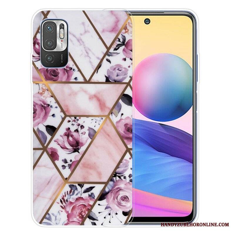 Etui do Poco M3 Pro 5G Geometryczny Marmur