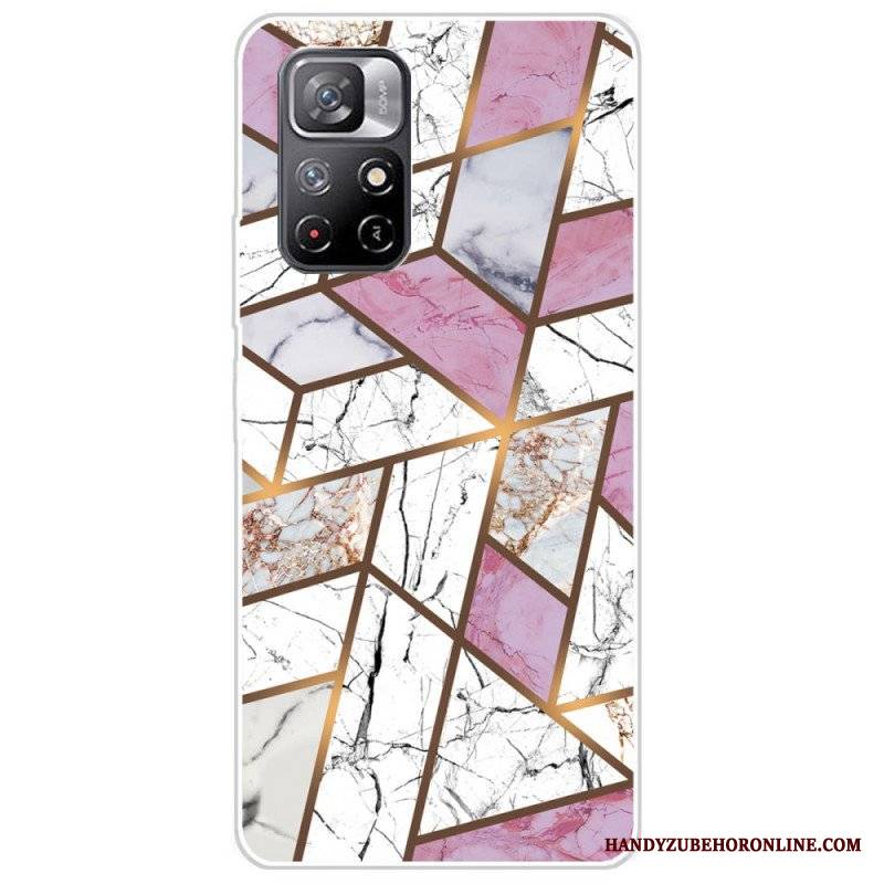 Etui do Poco M4 Pro 5G Geometria Marmuru