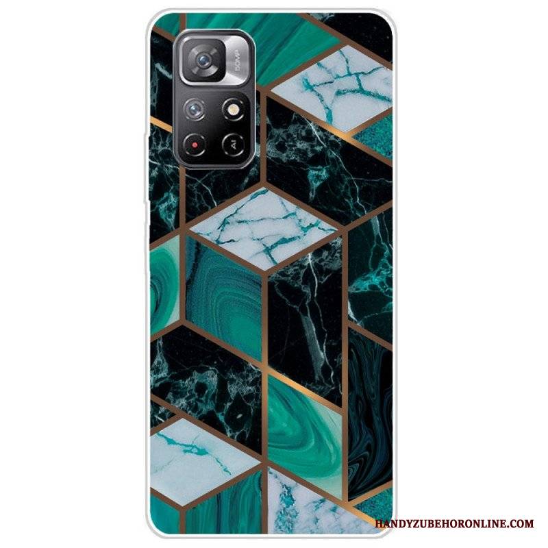 Etui do Poco M4 Pro 5G Geometria Marmuru