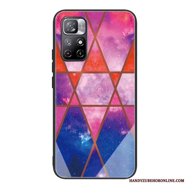 Etui do Poco M4 Pro 5G Hartowana Geometria Marmuru