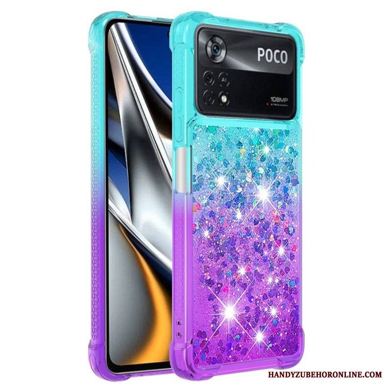 Etui do Poco X4 Pro 5G Kolorowe Cekiny