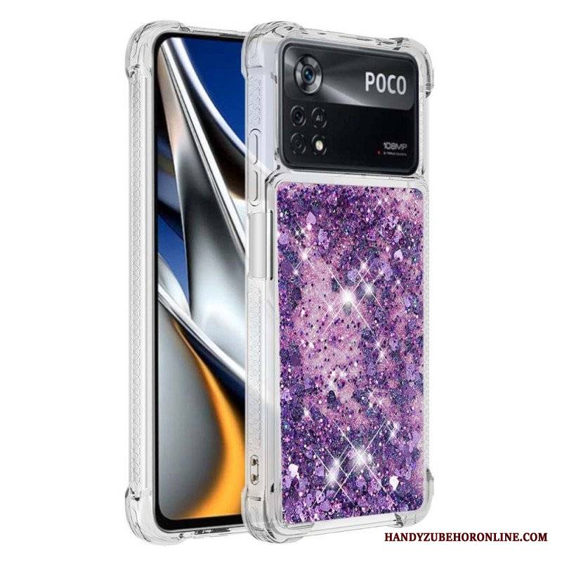 Etui do Poco X4 Pro 5G Pragnienia Cekiny