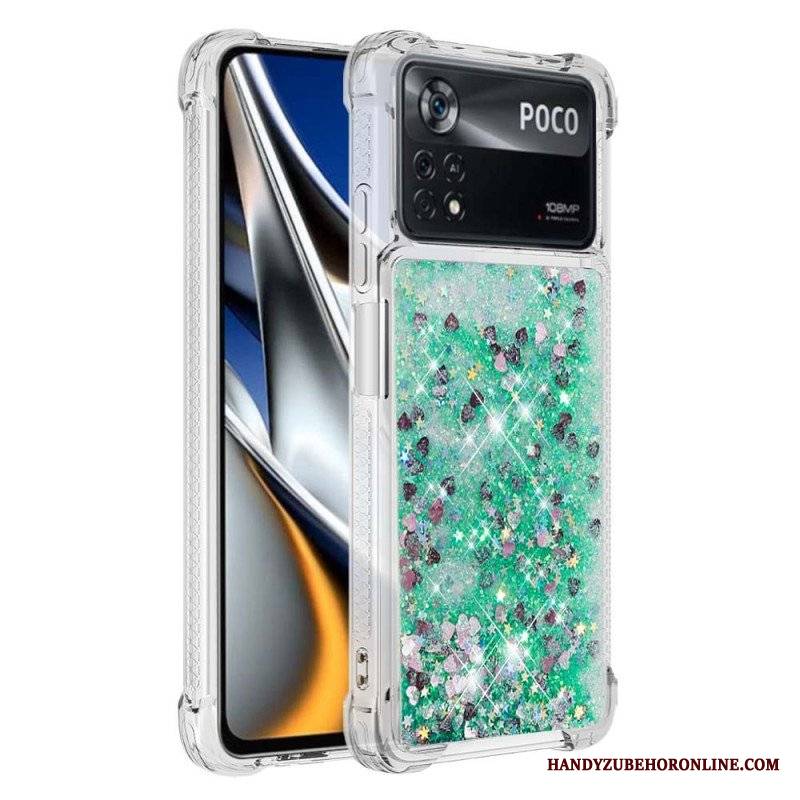 Etui do Poco X4 Pro 5G Pragnienia Cekiny