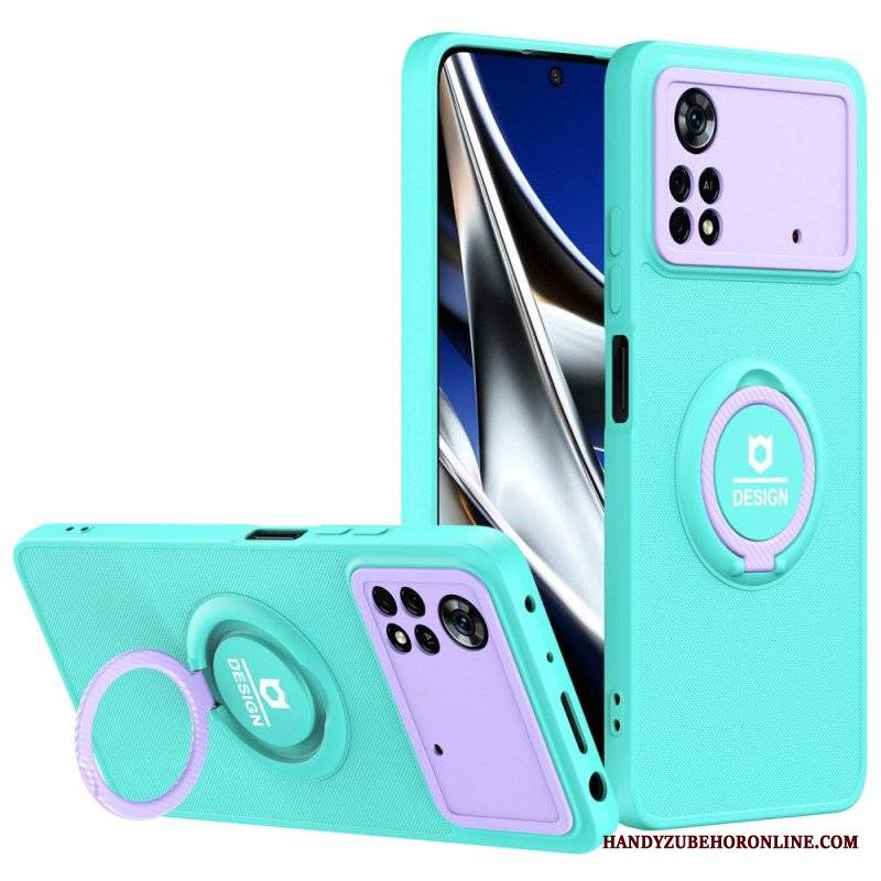 Etui do Poco X4 Pro 5G Wsparcie Pierścienia Dwukolorowego