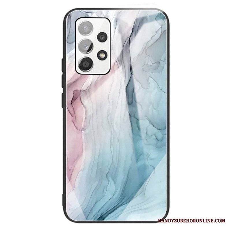 Etui do Samsung Galaxy A13 Marmurowe Szkło Hartowane