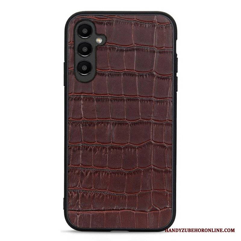 Etui do Samsung Galaxy A14 / A14 5G Prawdziwa Skóra Krokodyla