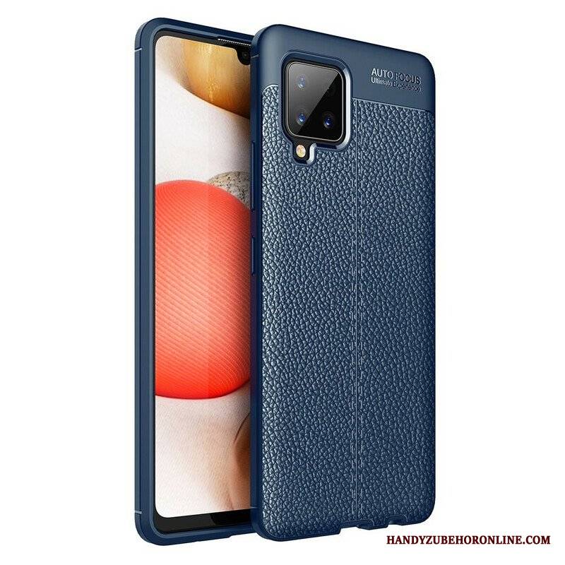 Etui do Samsung Galaxy A42 5G Efekt Skóry Liczi Z Podwójną Linią