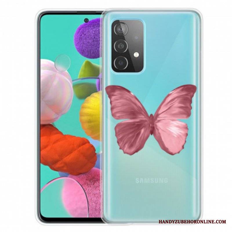 Etui do Samsung Galaxy A52 4G / A52 5G / A52s 5G Dzikie Motyle