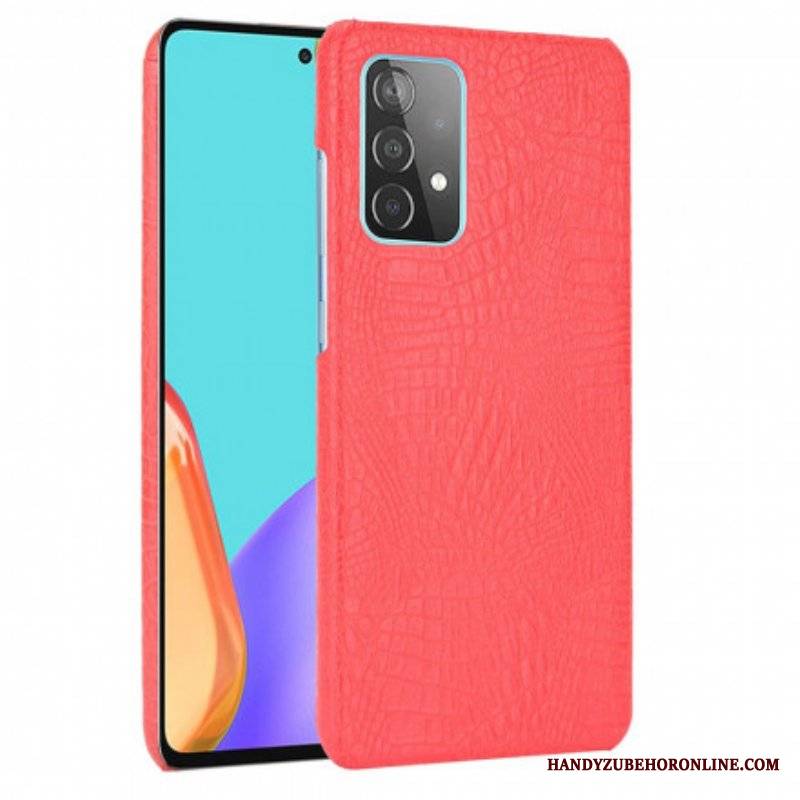 Etui do Samsung Galaxy A52 4G / A52 5G / A52s 5G Efekt Skóry Krokodyla