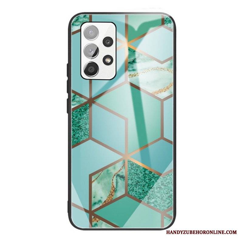 Etui do Samsung Galaxy A53 5G Geometria Marmurowe Szkło Hartowane