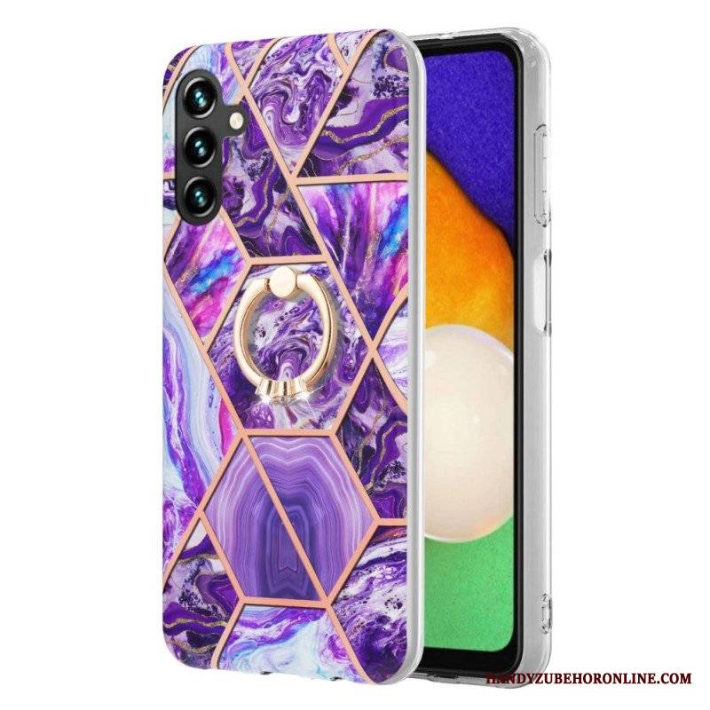 Etui do Samsung Galaxy A54 5G Marmur Ze Wspornikiem Pierścienia