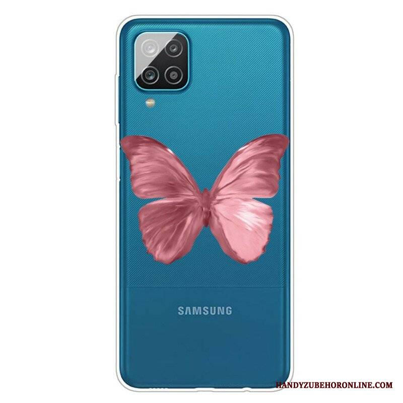 Etui do Samsung Galaxy M12 / A12 Dzikie Motyle