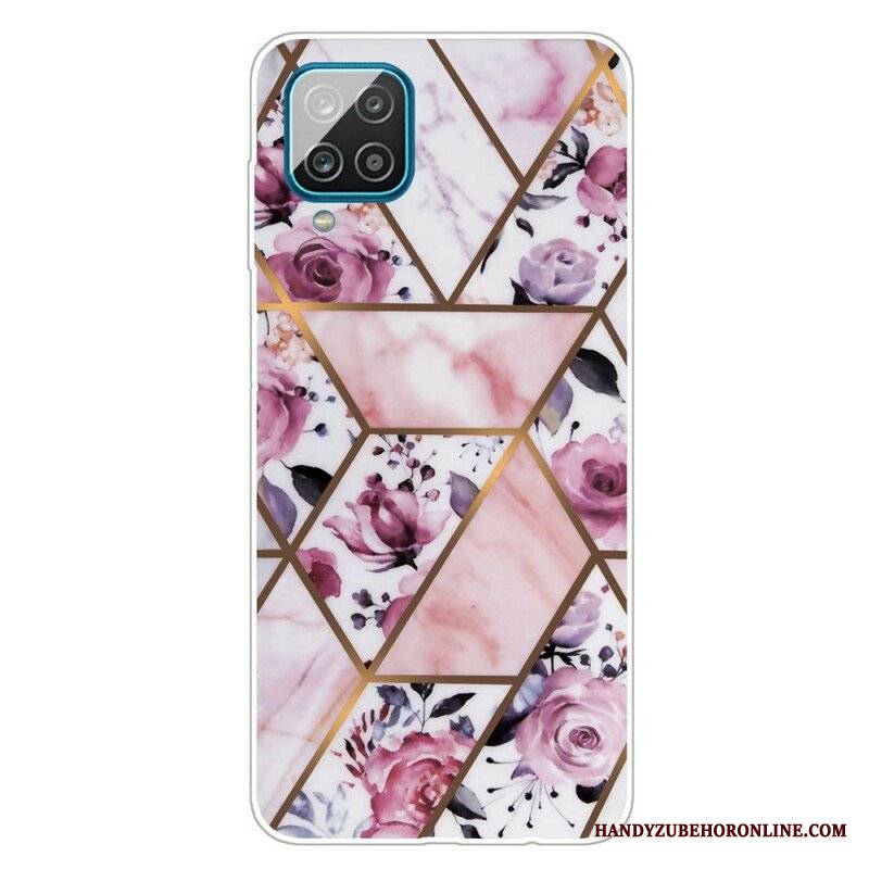 Etui do Samsung Galaxy M12 / A12 Geometryczny Marmur