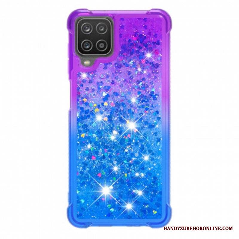 Etui do Samsung Galaxy M12 / A12 Kolory Cekinów