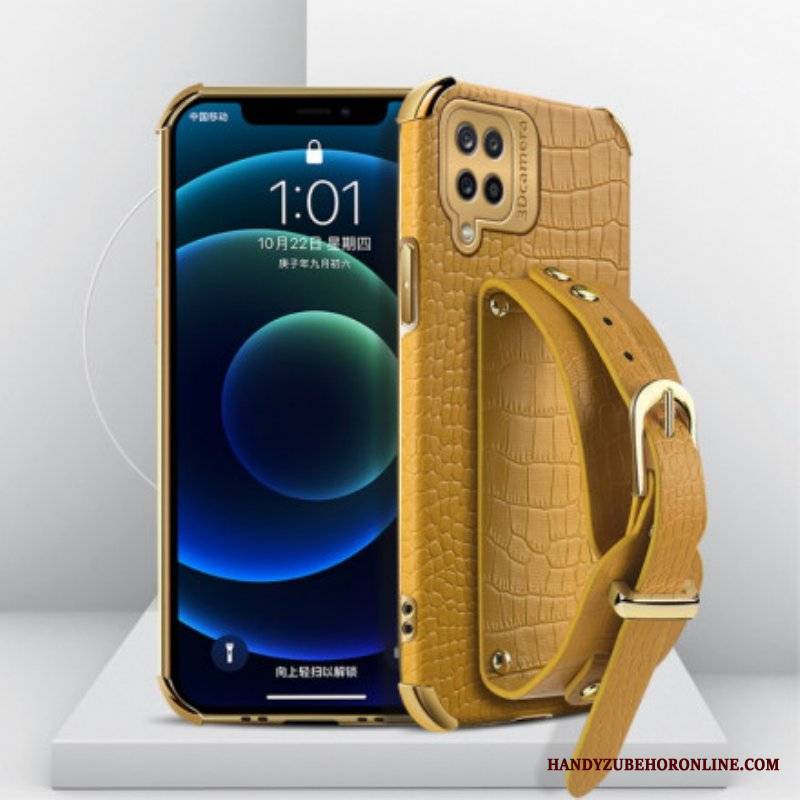 Etui do Samsung Galaxy M12 / A12 Pasek Krokodyla