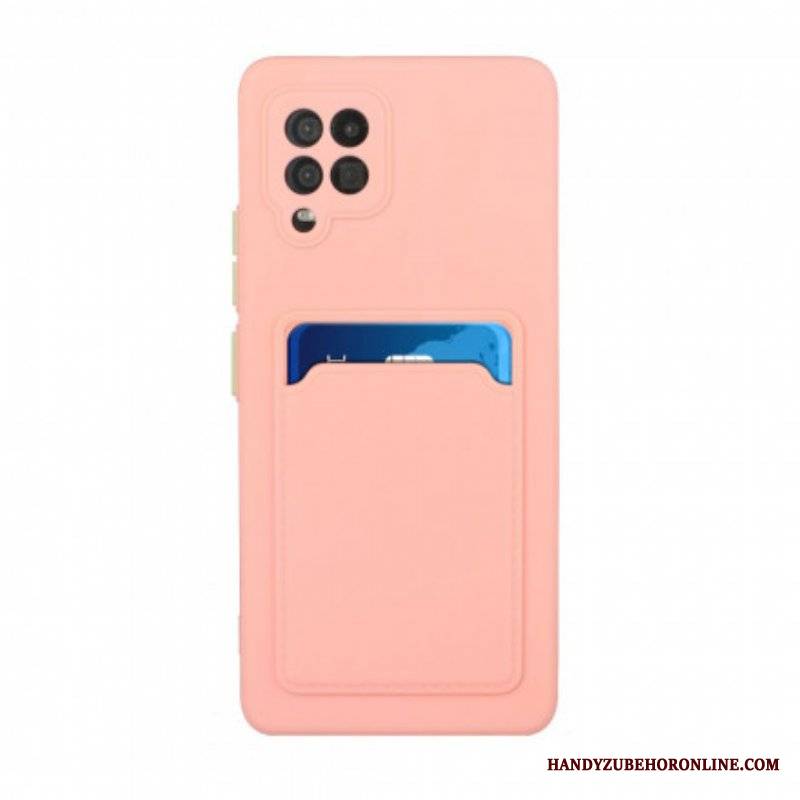 Etui do Samsung Galaxy M12 / A12 Silikonowy Uchwyt Na Kartę