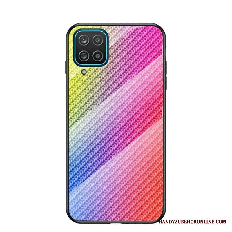 Etui do Samsung Galaxy M12 / A12 Szkło Hartowane Z Włókna Węglowego