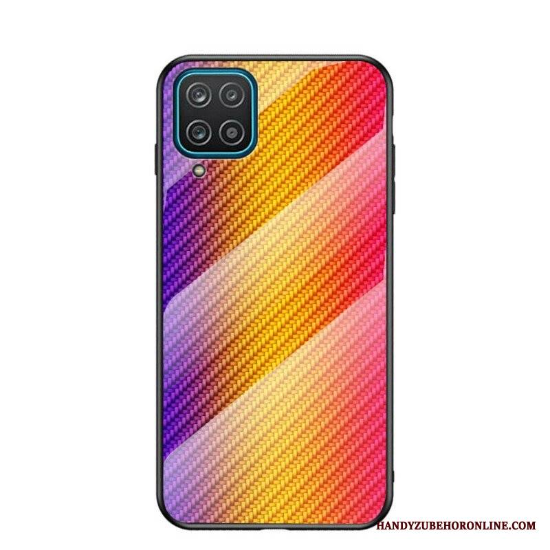 Etui do Samsung Galaxy M12 / A12 Szkło Hartowane Z Włókna Węglowego