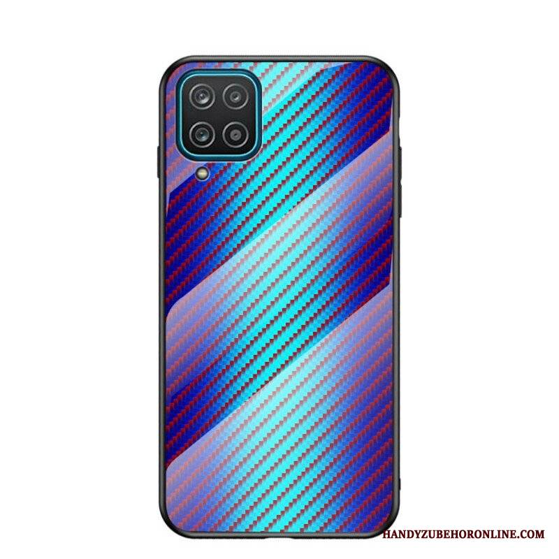 Etui do Samsung Galaxy M12 / A12 Szkło Hartowane Z Włókna Węglowego