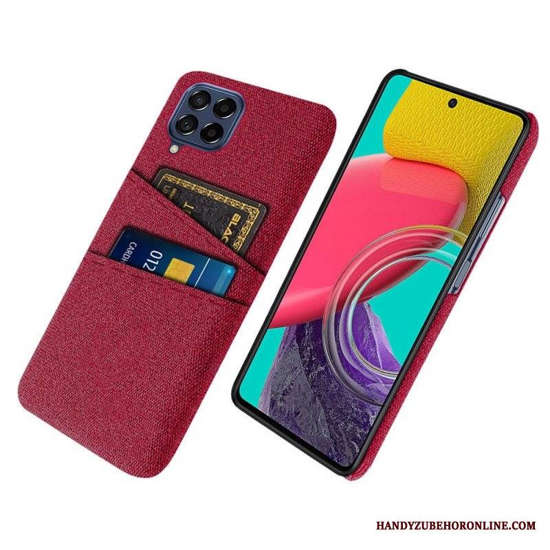 Etui do Samsung Galaxy M53 5G Posiadacz Karty Z Tkaniny