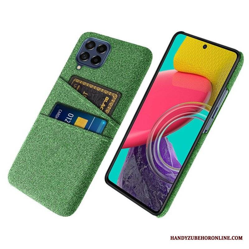 Etui do Samsung Galaxy M53 5G Posiadacz Karty Z Tkaniny