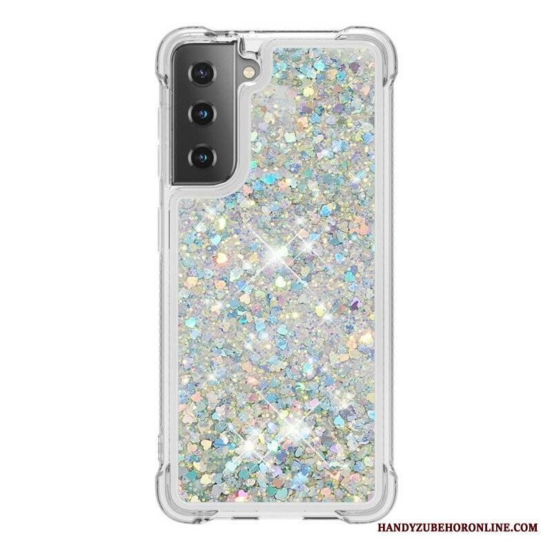 Etui do Samsung Galaxy S21 5G Pragnienia Cekiny