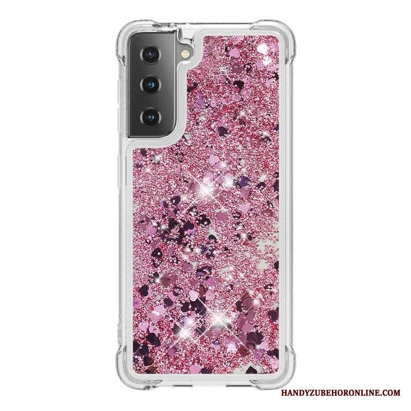 Etui do Samsung Galaxy S21 5G Pragnienia Cekiny