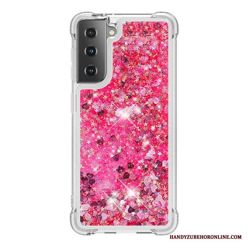 Etui do Samsung Galaxy S21 5G Pragnienia Cekiny