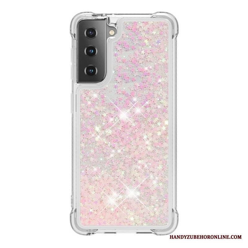 Etui do Samsung Galaxy S21 5G Pragnienia Cekiny