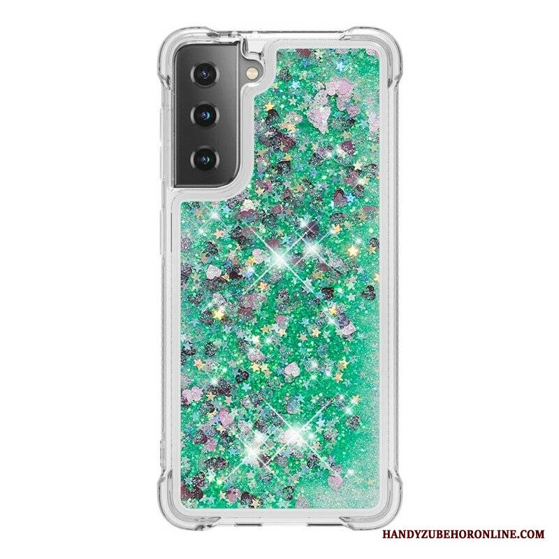 Etui do Samsung Galaxy S21 5G Pragnienia Cekiny