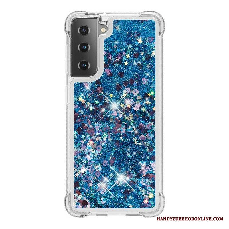 Etui do Samsung Galaxy S21 5G Pragnienia Cekiny