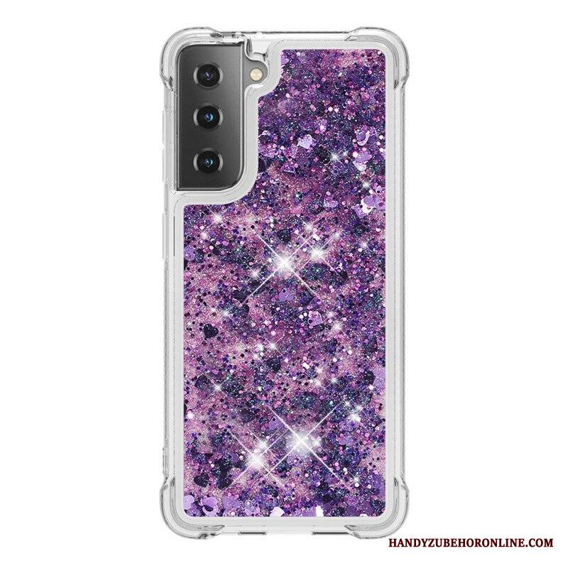 Etui do Samsung Galaxy S21 5G Pragnienia Cekiny