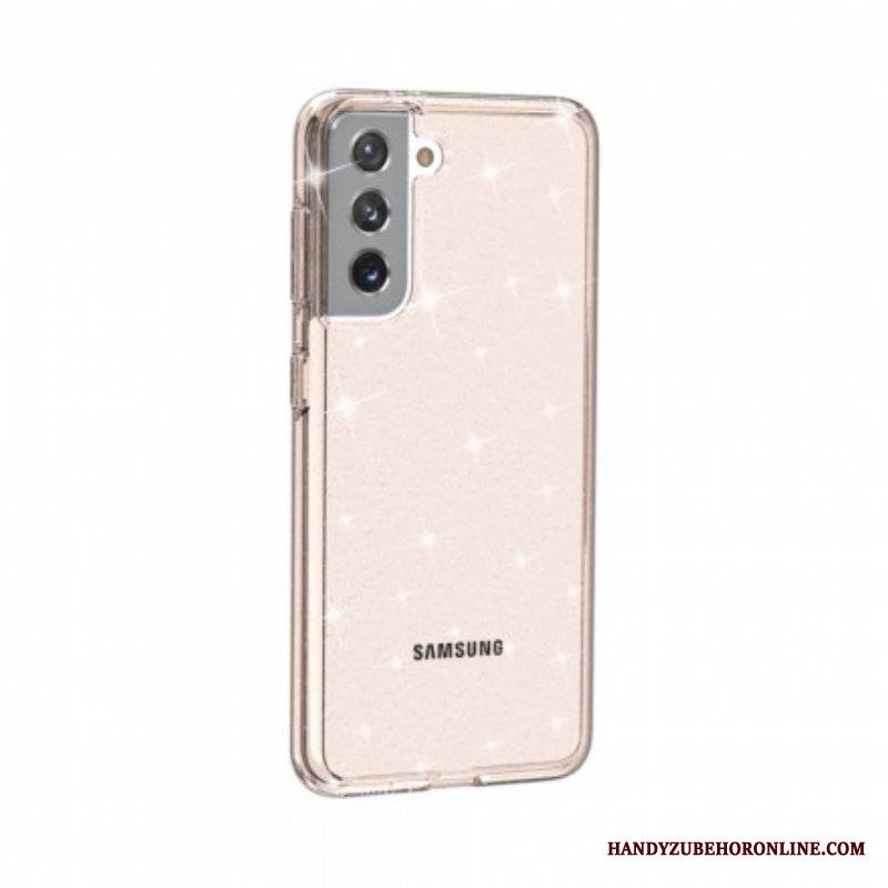 Etui do Samsung Galaxy S21 5G Przezroczyste Cekiny