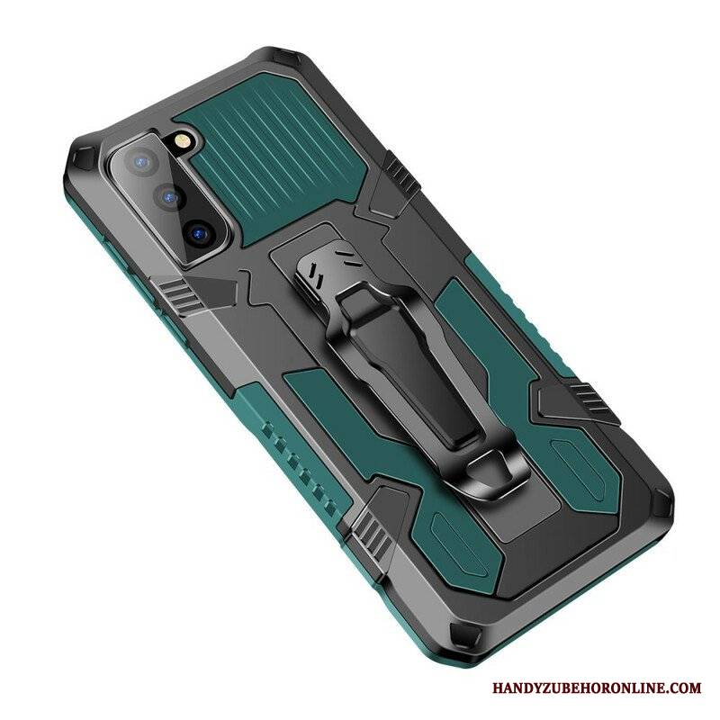 Etui do Samsung Galaxy S21 FE Robot Z Zaczepem Na Pasek