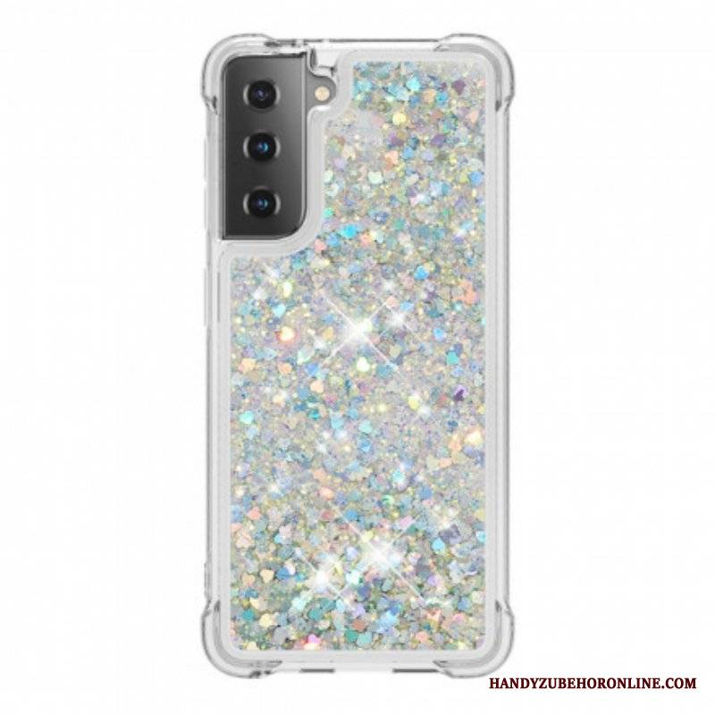 Etui do Samsung Galaxy S21 Plus 5G Pragnienia Cekiny