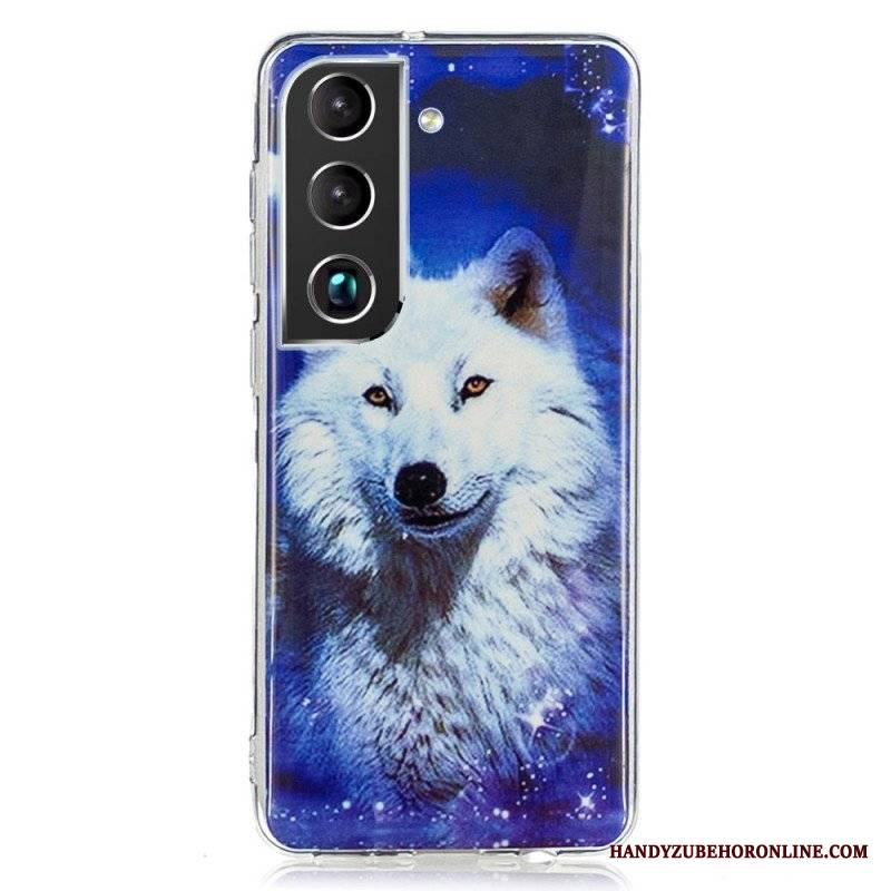 Etui do Samsung Galaxy S22 5G Fluorescencyjny Wilk