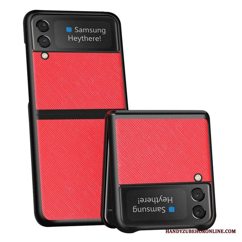 Etui do Samsung Galaxy Z Flip 3 5G Etui Folio Teksturowana Sztuczna Skóra