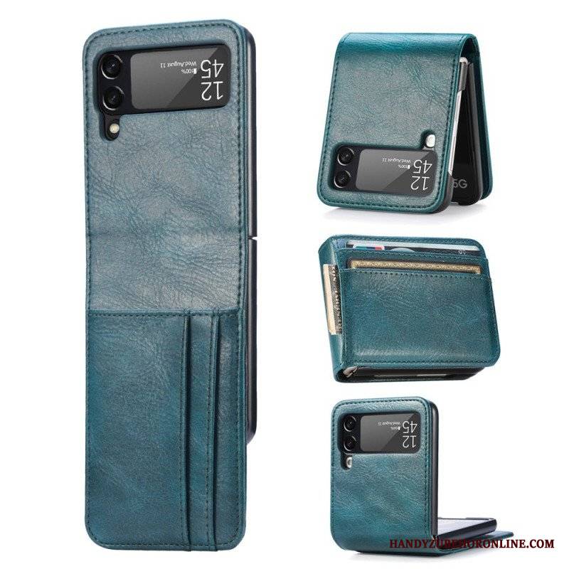 Etui do Samsung Galaxy Z Flip 3 5G Portfel Etui Folio Stylowy Skórzany Portfel